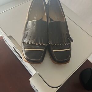 Walter Genuin Brown Fringed leather golf Loafers